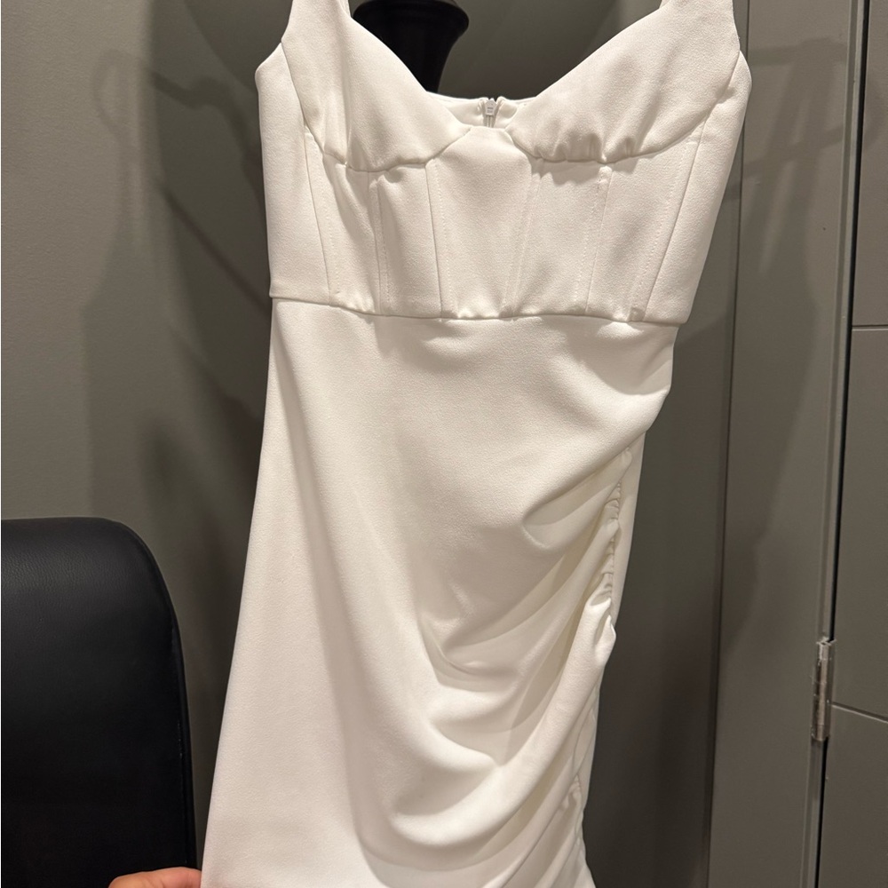 Zara corset White Dress